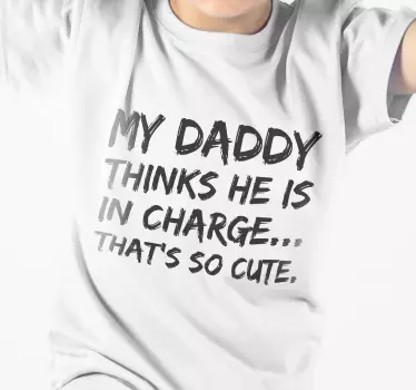 Min far tror, at han er ansvarlig for baby-t-shirt - TenStickers