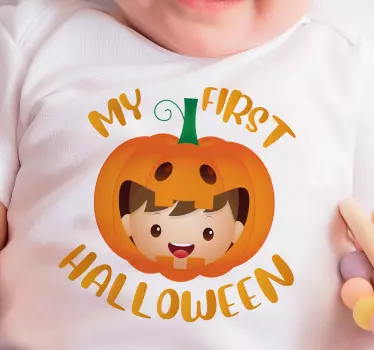 Min første halloween baby t-shirt halloween t-shirt - TenStickers