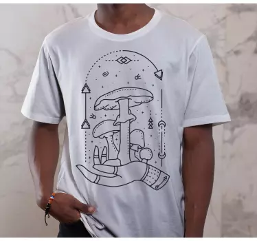 Moderne hånd med svampe-t-shirt - TenStickers