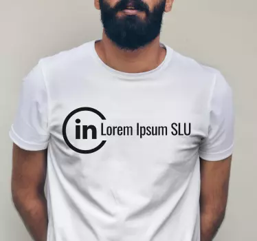 Tilpasset linkedin-konto original t-shirt - TenStickers
