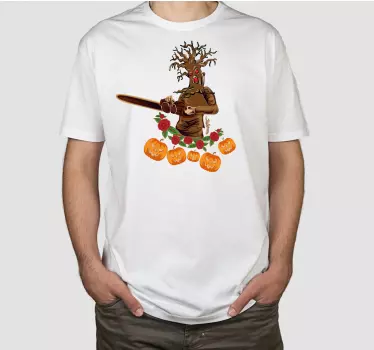 Monster træ halloween t shirt - TenStickers