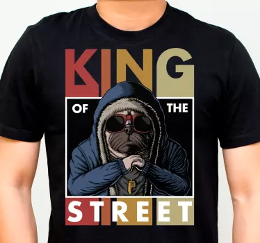 Mops konge streetwear original t-shirt - TenStickers