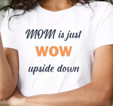 Mor er bare wow mors dag t-shirt - TenStickers