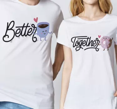 Mor og datter t-shirt bedre sammen sæt - TenStickers