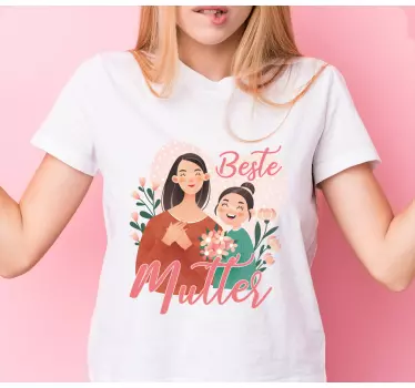 Mor og datter t-shirt bedste mor øjeblikke - TenStickers