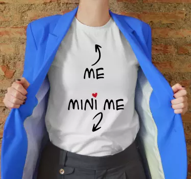 Mor og datter t-shirt familie kærlighed forbindelse - TenStickers