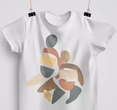 Mor og datter t-shirt farverig familieforbindelse - TenStickers