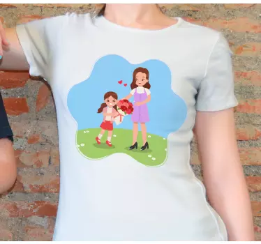 Mor og datter t-shirt kærlighed mellem mor og datter - TenStickers