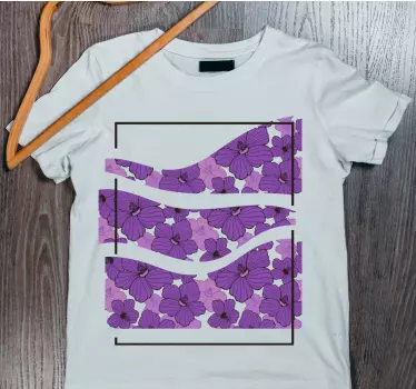 Mor og datter t-shirt med blomsterdesign elegance - TenStickers