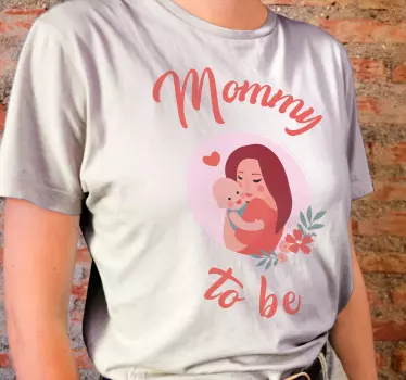Mor og datter t-shirt mors værdsatte øjeblik - TenStickers