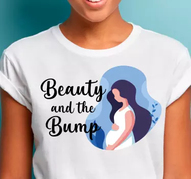 Mor og datter t-shirt skønhed og omfavnelse - TenStickers