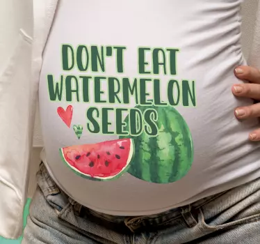Mor og datter t-shirt sød vandmelon citat - TenStickers