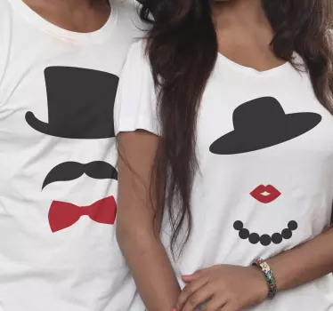 Mor og datter t-shirt stilfuldt par tøj - TenStickers