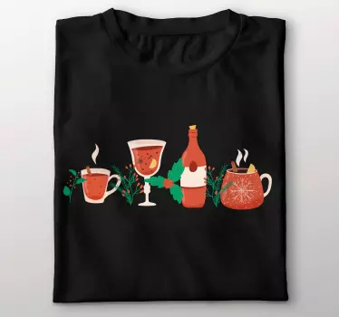 Mors dag t-shirt hyggelige vinterdrikke - TenStickers