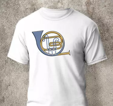 Musikalsk horn symbol original t-shirt - TenStickers