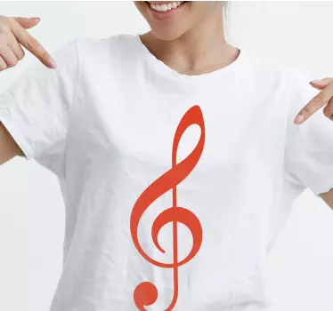 Musikalsk node original t-shirt - TenStickers