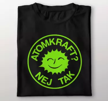 Nej tak til atomkraft t-shirt - TenStickers