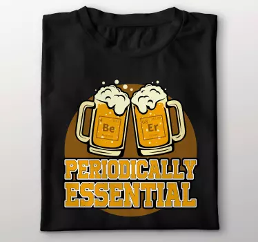 øl kemisk element ord t-shirt - TenStickers