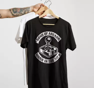 Original t-shirt 80er arkade spillere forener - TenStickers
