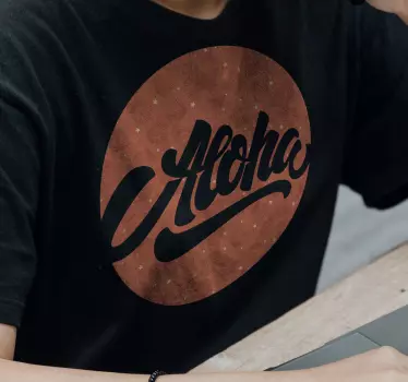 Original t-shirt aloha kysttema - TenStickers