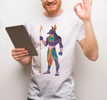 Original t-shirt anubis karakter tøj - TenStickers