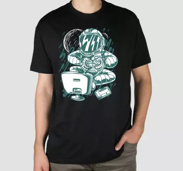 Original t-shirt astronaut spil eventyr - TenStickers