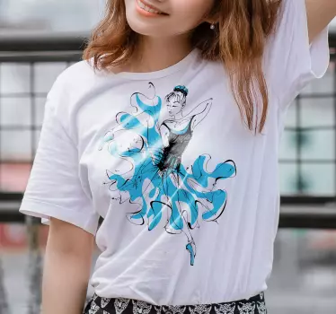Original t-shirt balletdanser kunstnerisk flair - TenStickers