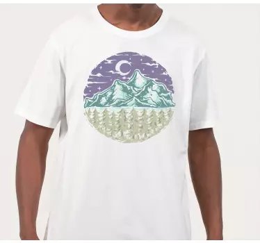 Original t-shirt bjergnatur scene - TenStickers