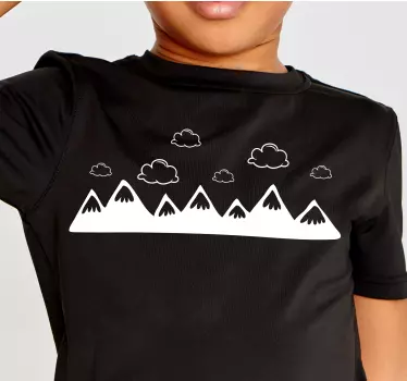 Original t-shirt bjergskydventyr - TenStickers