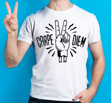 Original t-shirt carpe diem gestus - TenStickers