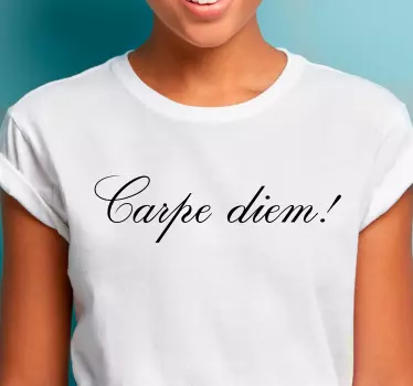 Original t-shirt carpe diem inspiration - TenStickers