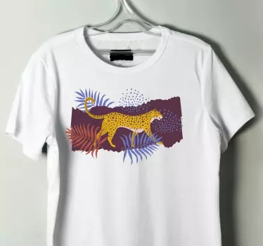 Original t-shirt charmerende leopard skov stil - TenStickers