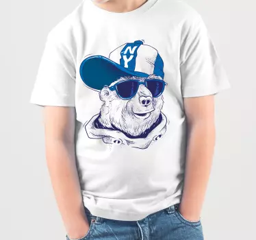 Original t-shirt cool monkey i solbriller - TenStickers