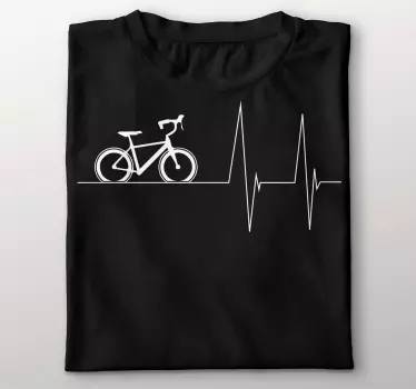 Original t-shirt cykelpassion hjertebat - TenStickers