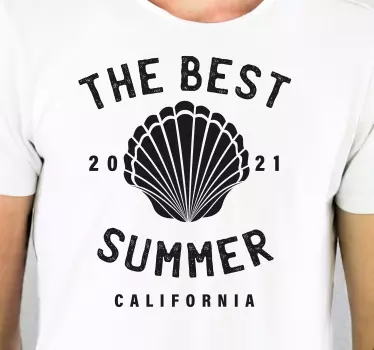Original t-shirt den bedste sommer - TenStickers