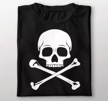 Original t-shirt dødningehoved og korse - TenStickers