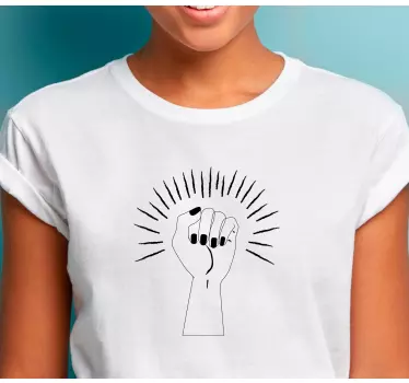 Original t-shirt empowermentens knytnæve - TenStickers