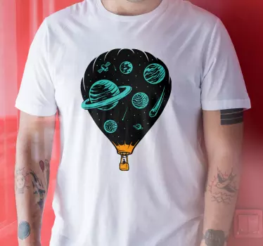 Original t-shirt eventyr gennem rummet - TenStickers