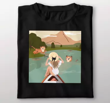 Original t-shirt eventyr med tigre - TenStickers