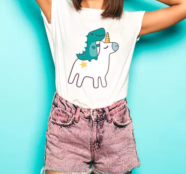 Original t-shirt eventyrlig enhjørning - TenStickers