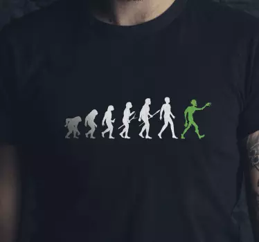 Original t-shirt evolution zombie koncept - TenStickers