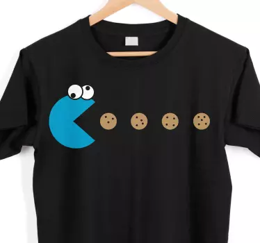 Original t-shirt farverig cookie monster - TenStickers