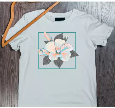 Original t-shirt floral fejring anledning - TenStickers