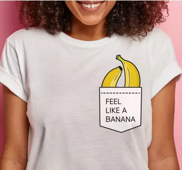 Original t-shirt føl dig som en banan - TenStickers