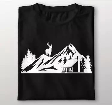 Original t-shirt grand bjerglandskab - TenStickers
