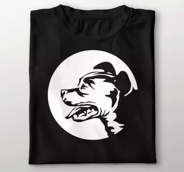 Original t-shirt hundesilhuet outline - TenStickers
