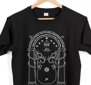 Original t-shirt i elegant naturinspireret design - TenStickers