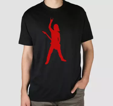 Original t-shirt i modig rockerpose - TenStickers