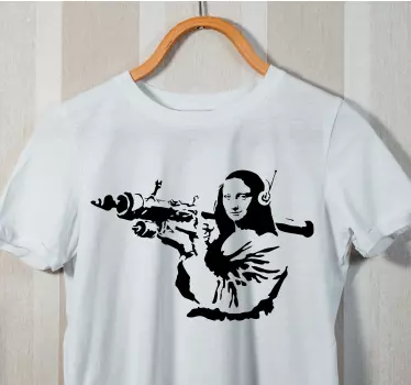 Original t-shirt i mona lisa inspireret stil - TenStickers