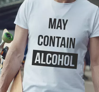 Original t-shirt kan indeholde alkohol - TenStickers